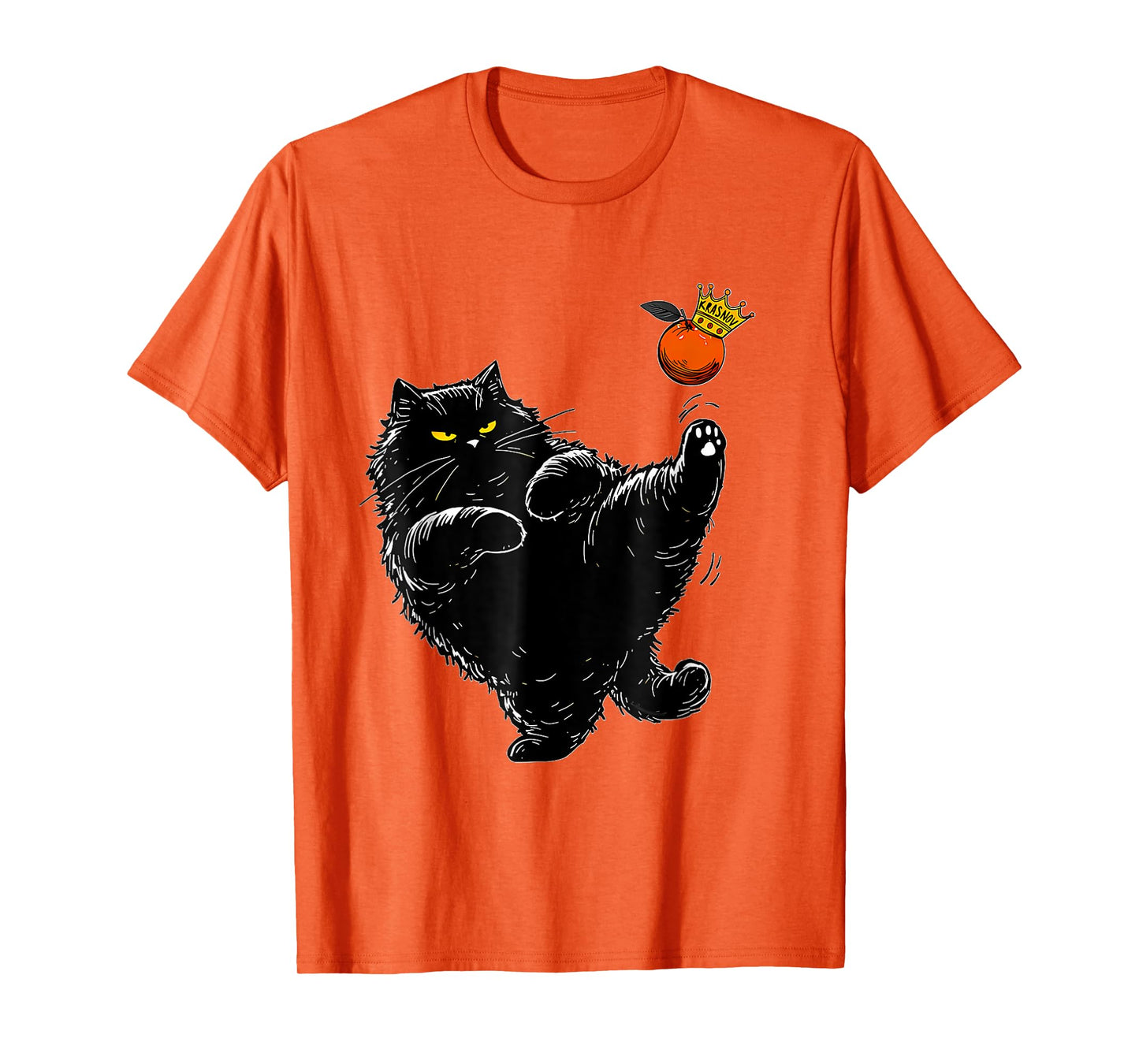 Funny 4th Of July Patriotic Cat Rejecting Kings In America Men Women Kids T-Shirt