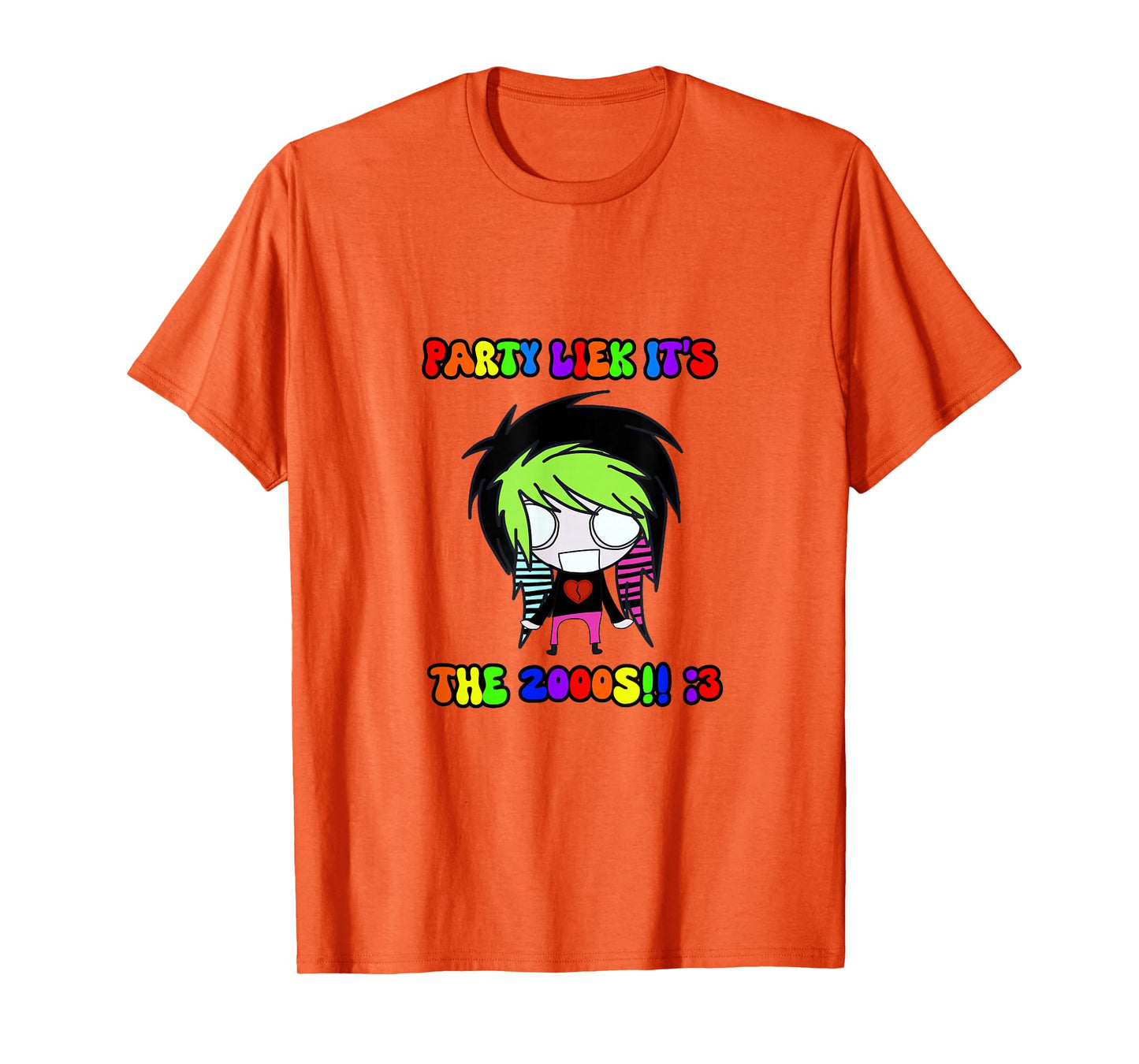 Party Liek It’s The 2000’s Scene Kid Y2K Emo T-Shirt