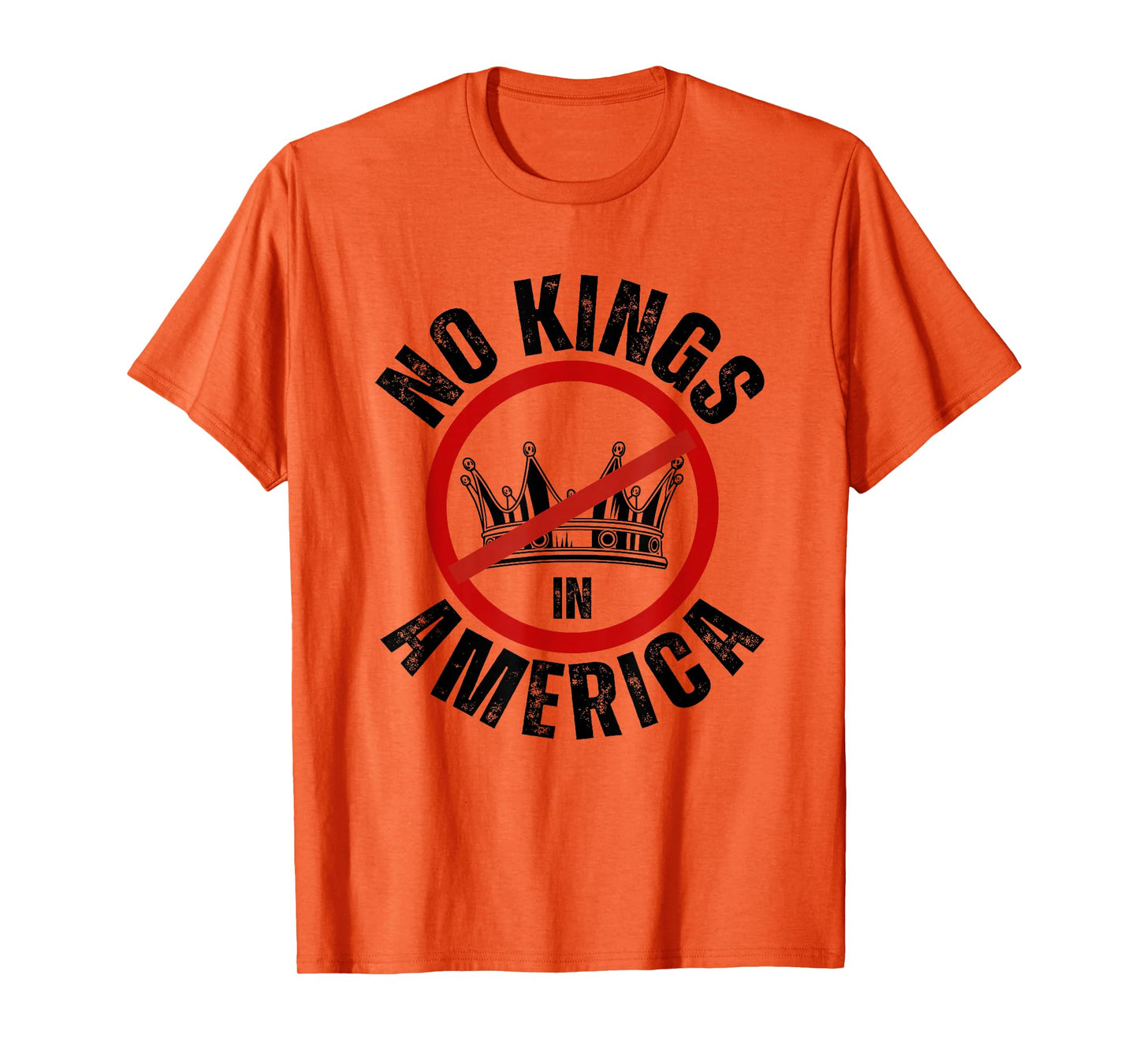 No Kings In America Democracy United States Independence T-Shirt