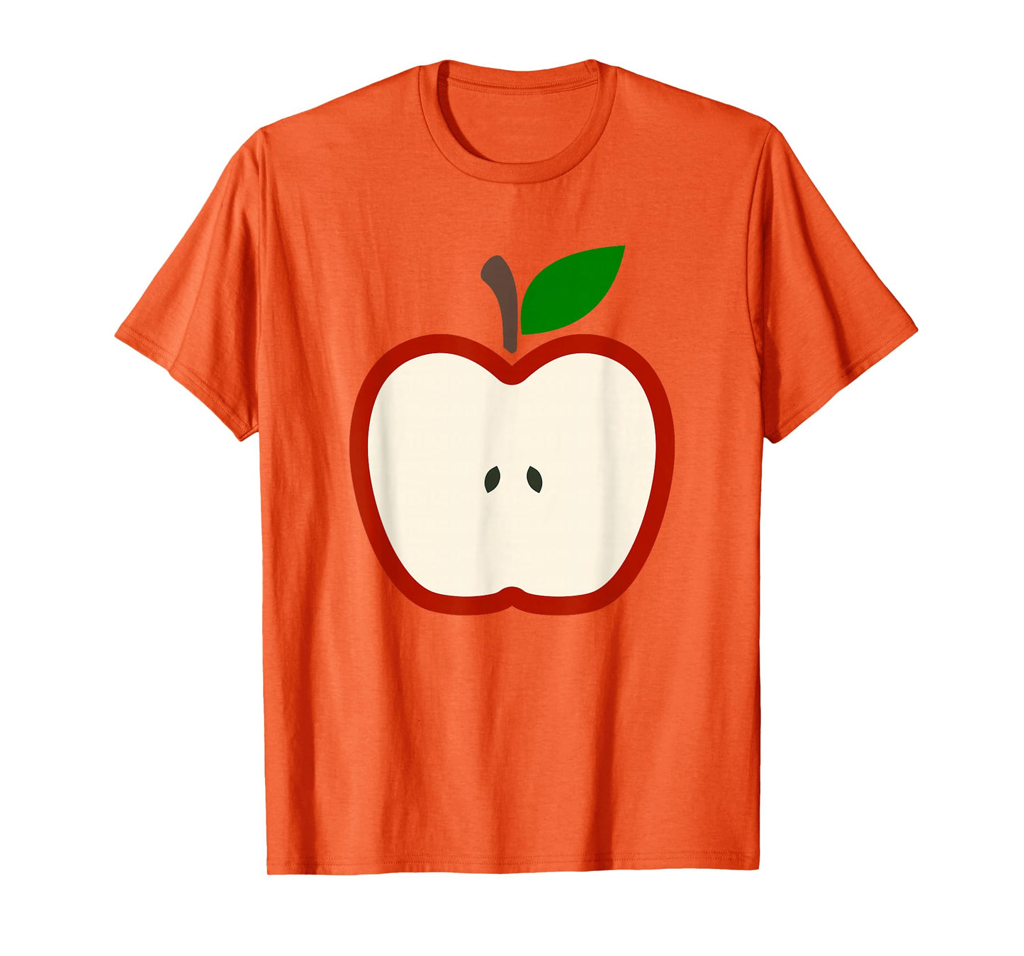 Cute Red Apple Slice Costume Healthy Fruit Minimal T-Shirt