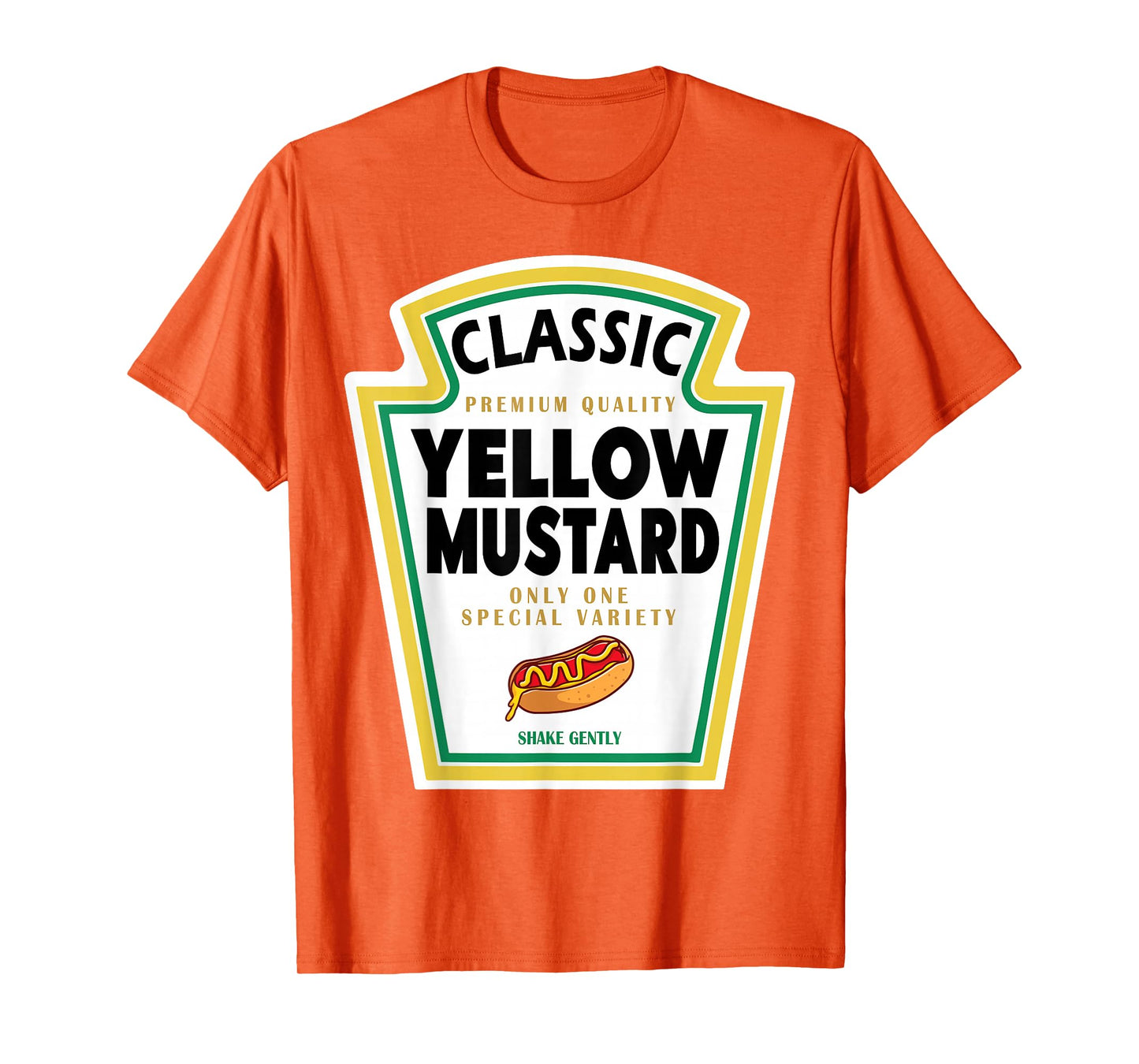 Yellow Mustard DIY Halloween Costume Matching Group Mustard T-Shirt