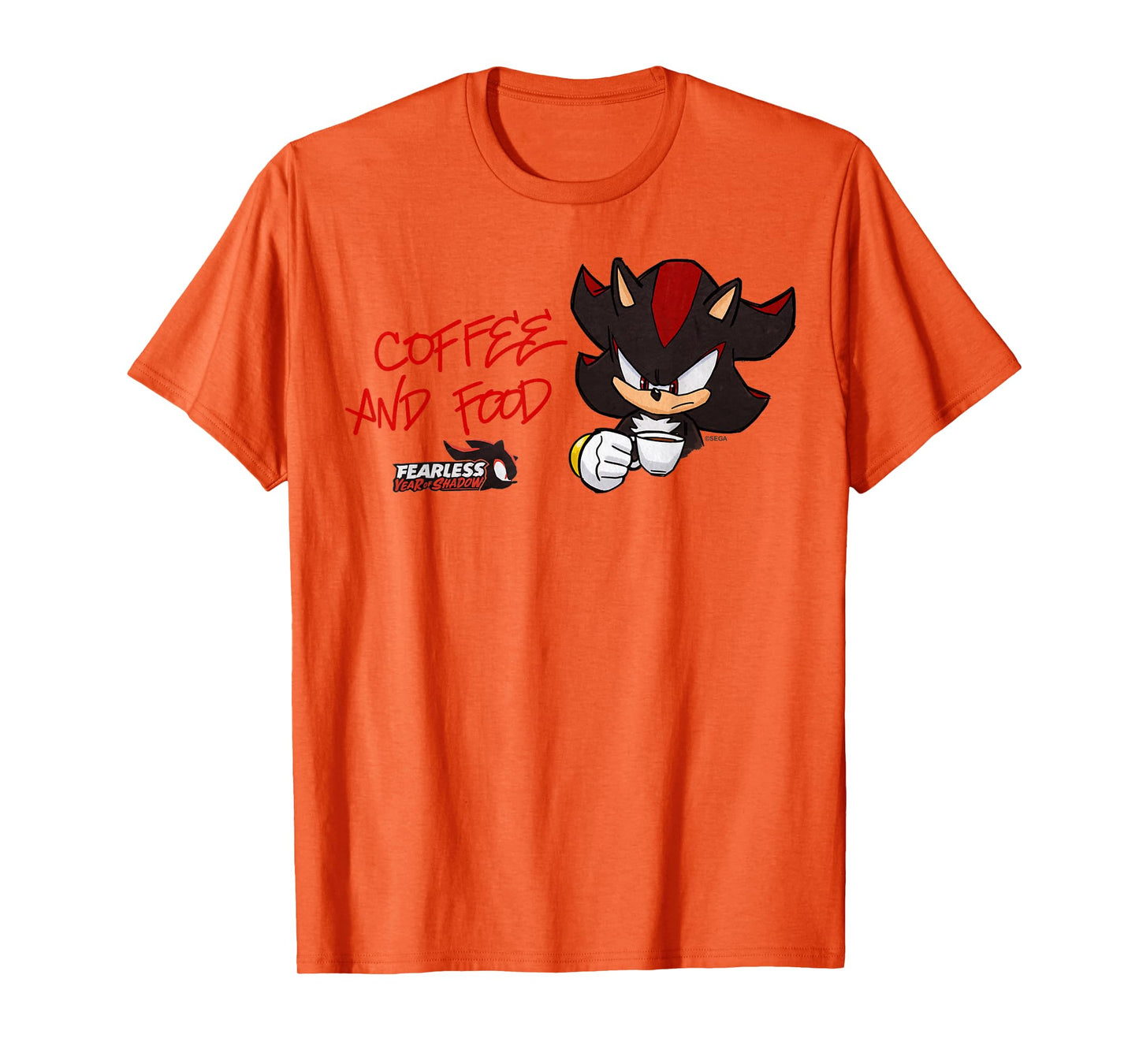 Sonic the Hedgehog, Fearless: Year of Shadow - Coffee & Food T-Shirt