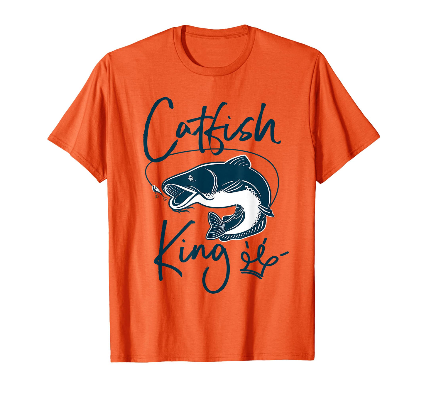 Cute catfish King design for men - catfish farmer gift idea T-Shirt