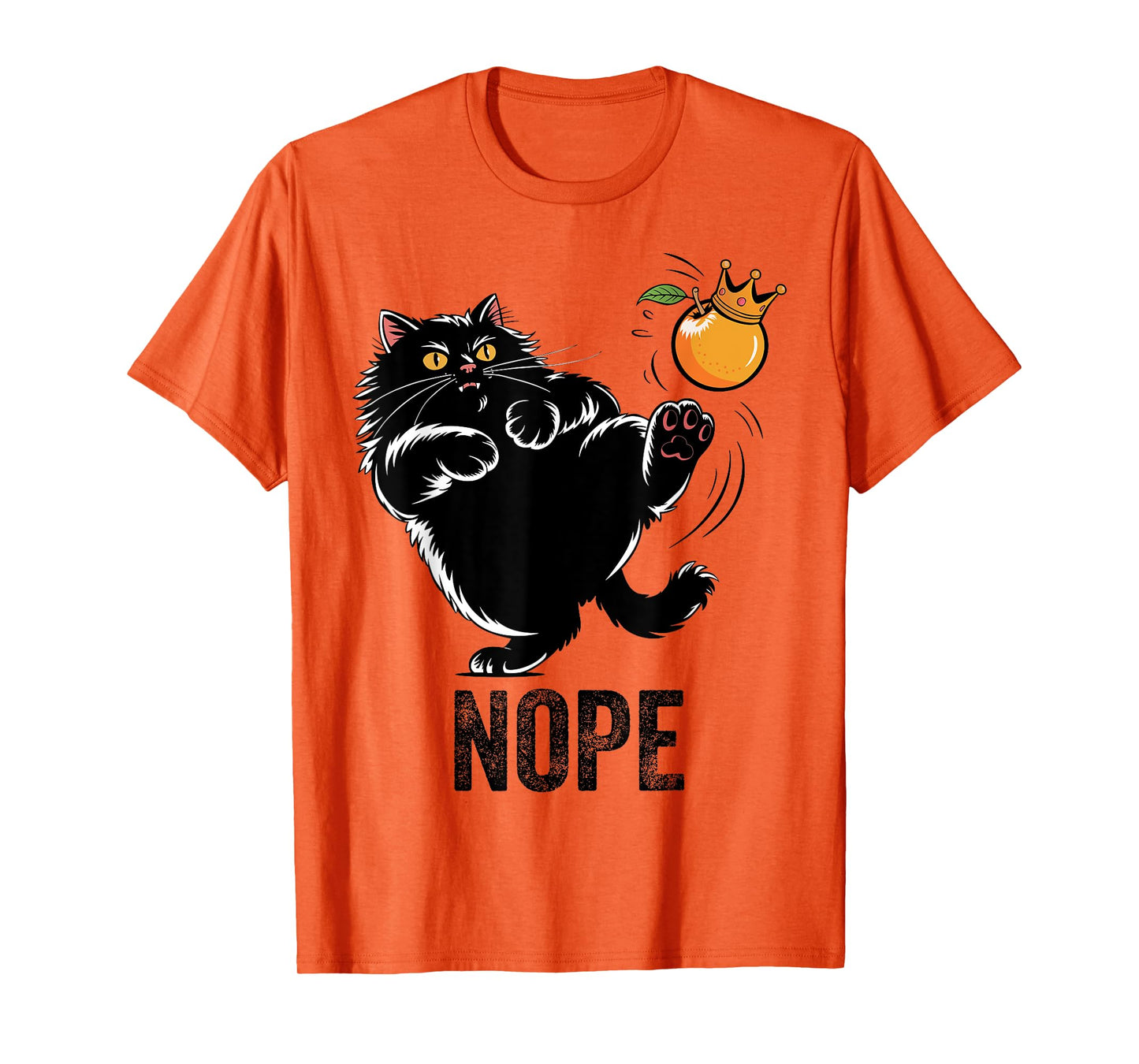 No Kings in America Funny Black Cat We The People T-Shirt