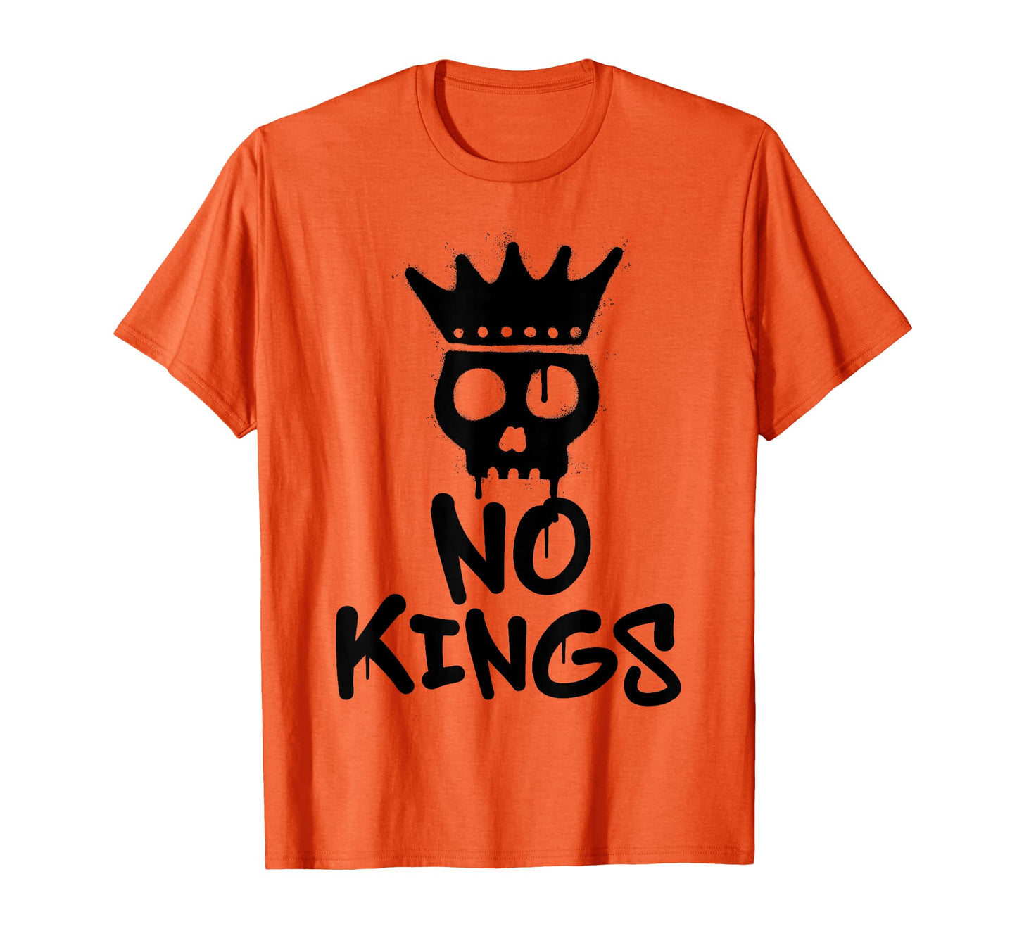 No Kings Day 2025 Protest Sign Skull Nope Men Women Kids T-Shirt