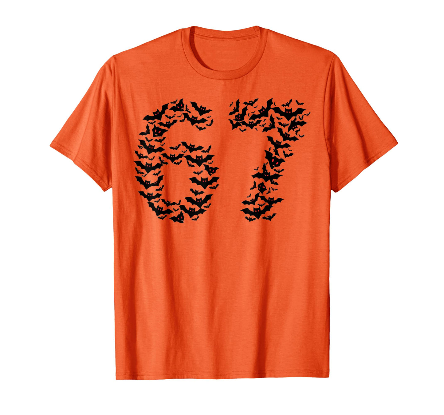 Spooky Halloween Bats Six Seven 67 6-7 Fun Costume T-Shirt