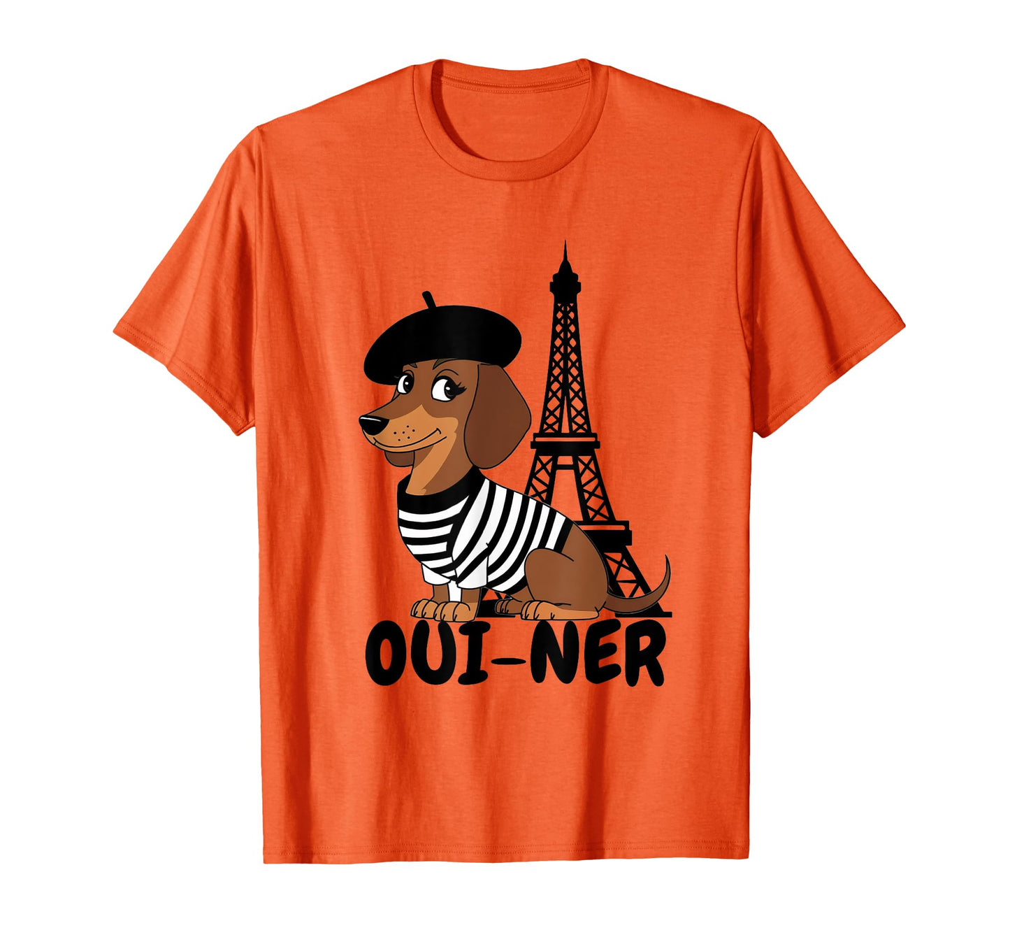 Oui-Ner Dog Funny Dachshund Wiener Sausage Ween Doxie T-Shirt