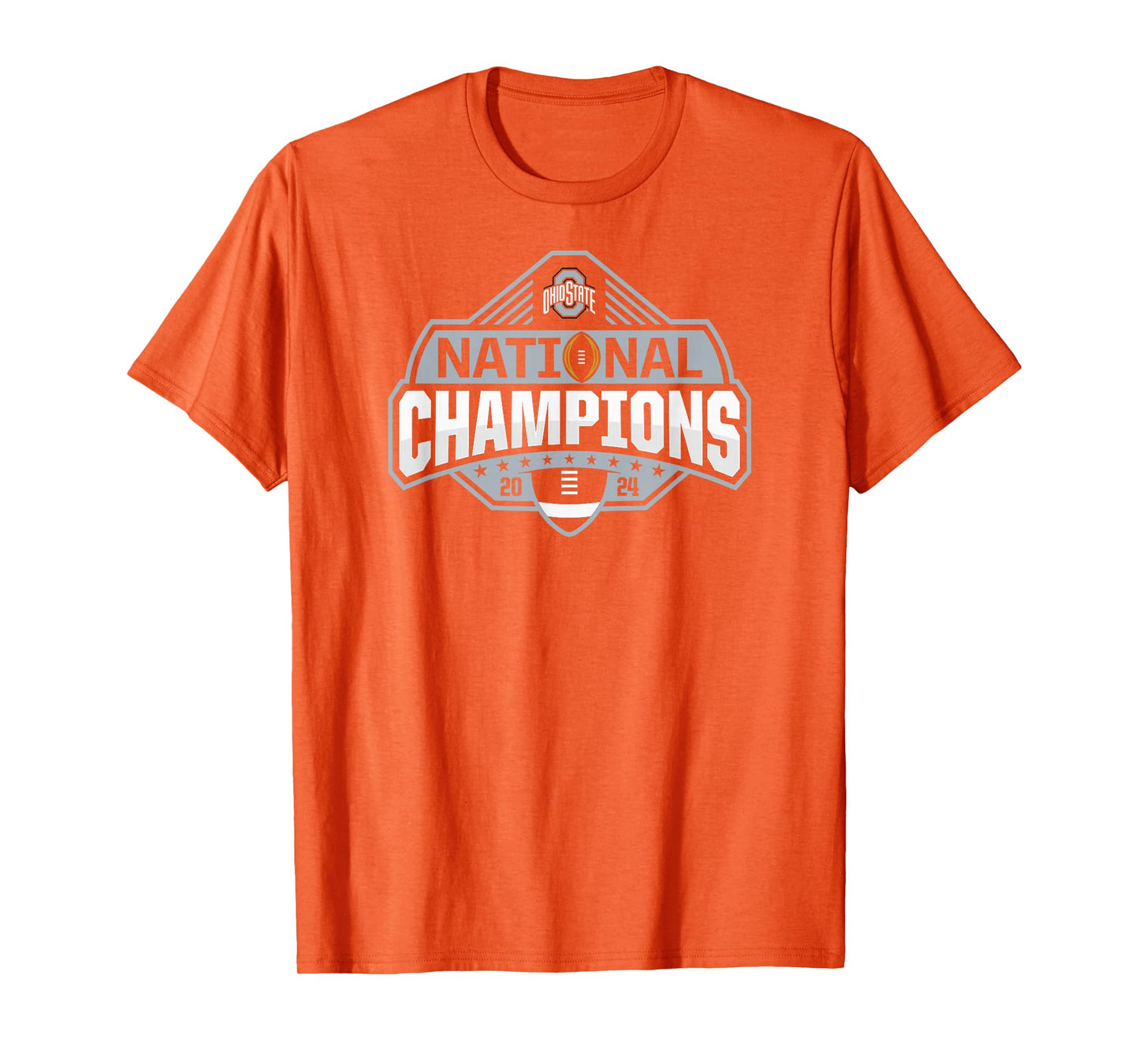 Ohio State Buckeyes National Champs 2024 Official Logo Red T-Shirt