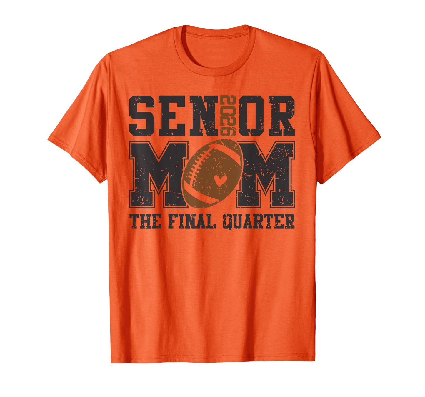 Senior Football Mom Football Mama Game Day Class of 2026 T-Shirt
