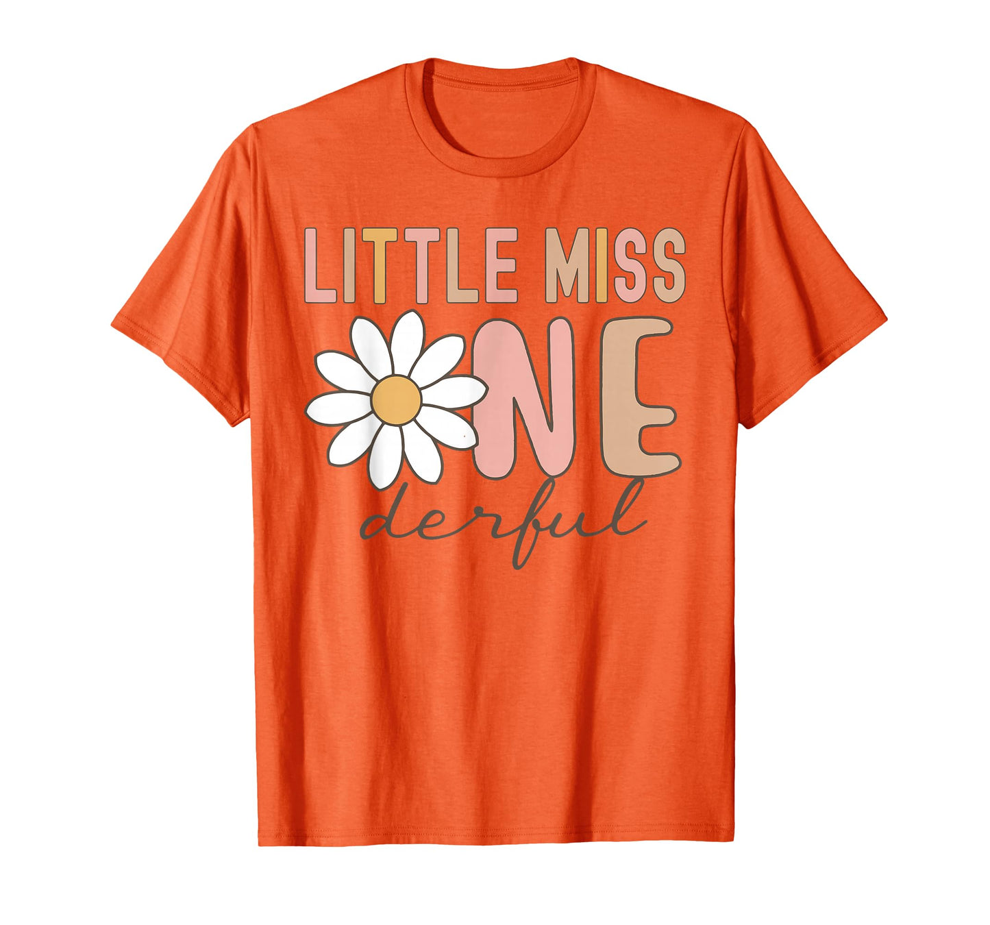 Little Miss Onederful First Birthday Daisy Family Matching T-Shirt