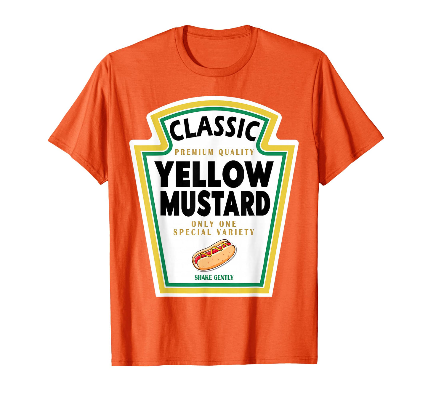 Yellow Mustard DIY Halloween Costume Matching Group Mustard T-Shirt