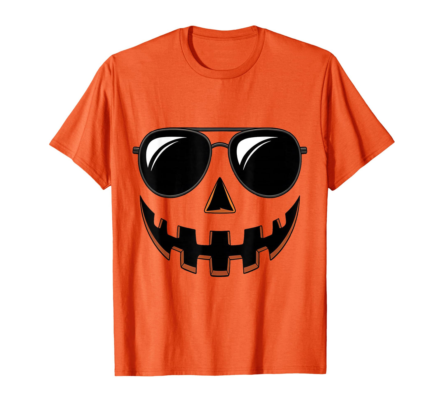 Funny Jack O Lantern Face Pumpkin Halloween Costume Men Boys T-Shirt