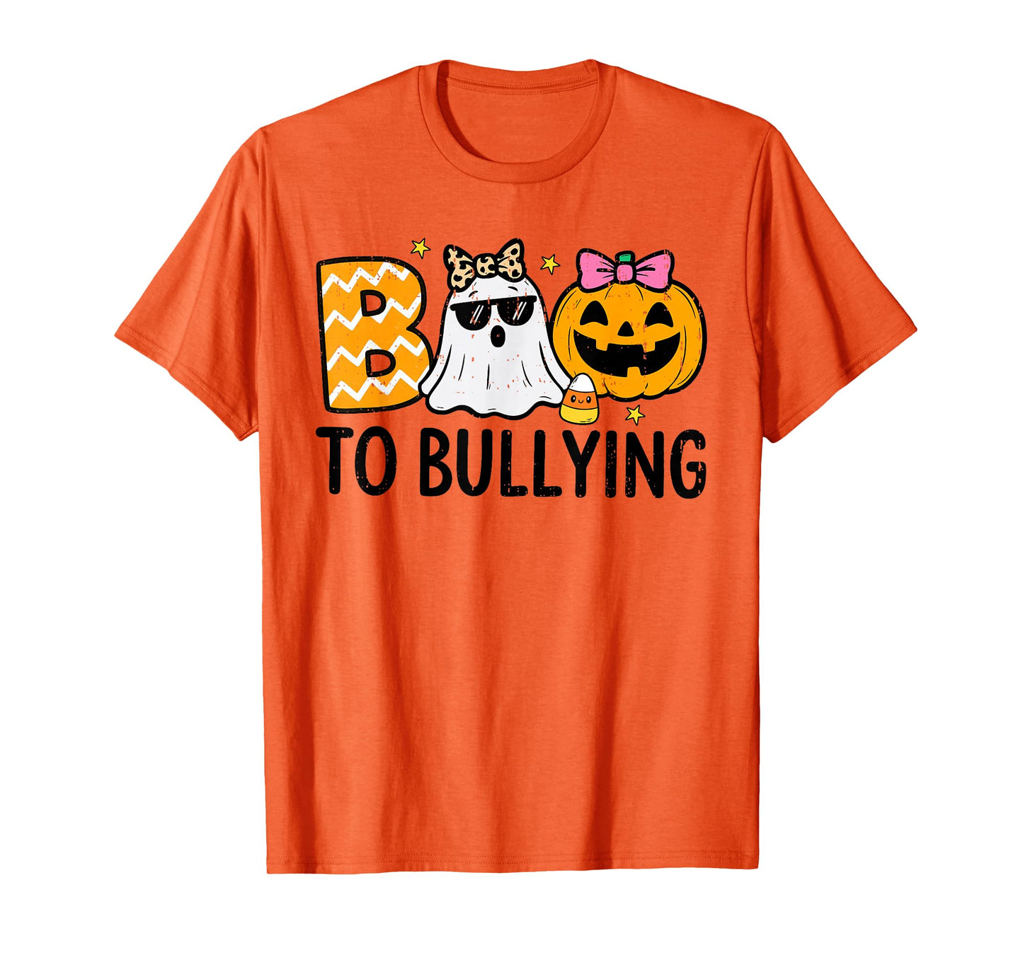 Unity Day Orange Ghost Boo Anti Bullying Halloween Teen Girl T-Shirt