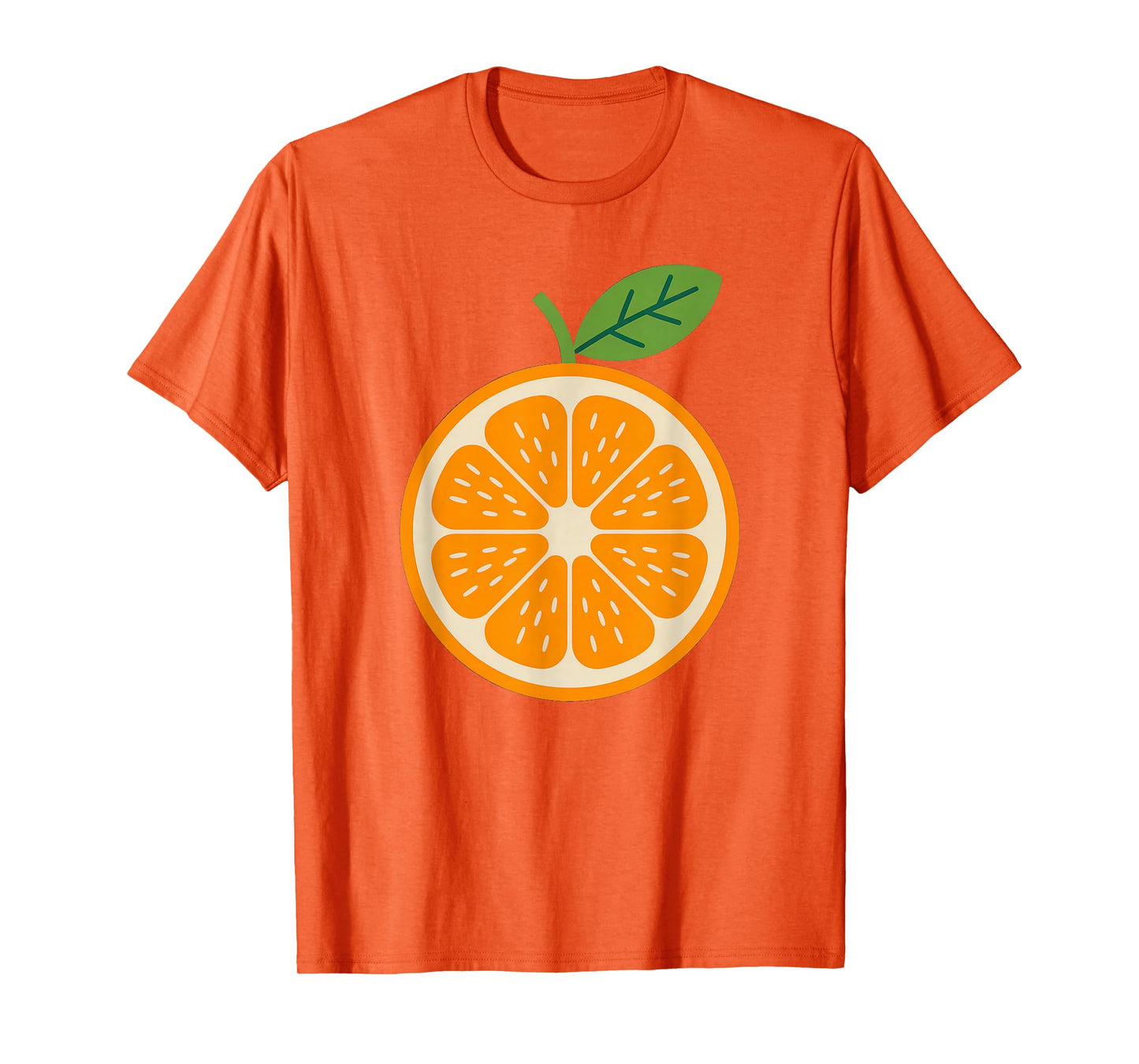 Cute Orange Slice Costume Healthy Fruit Minimal T-Shirt