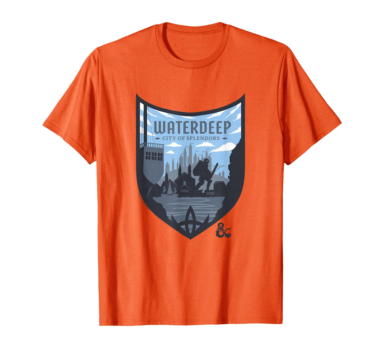 Dungeons & Dragons Waterdeep City Of Splendors Shield Logo T-Shirt