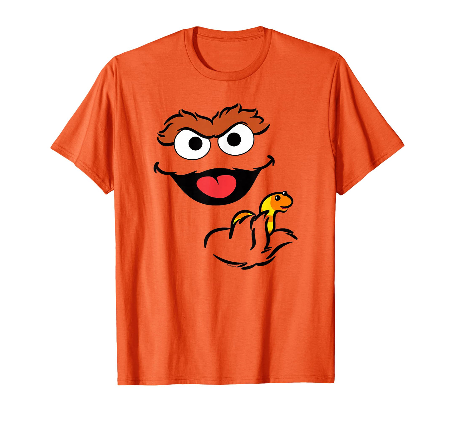 Sesame Street Oscar Holding Slimey Halloween Costume T-Shirt