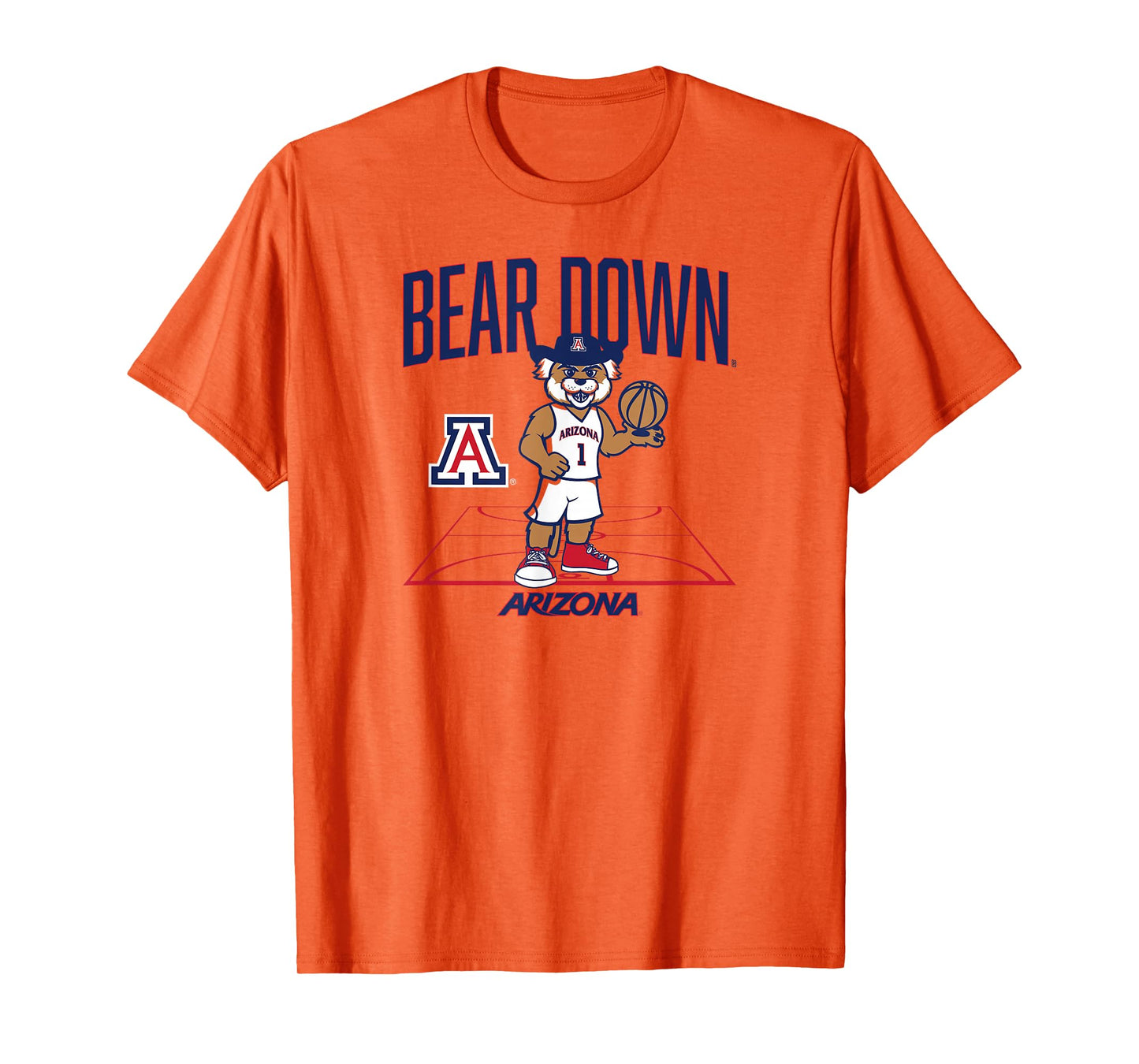 Arizona Basketball: Mascot Court T-Shirt