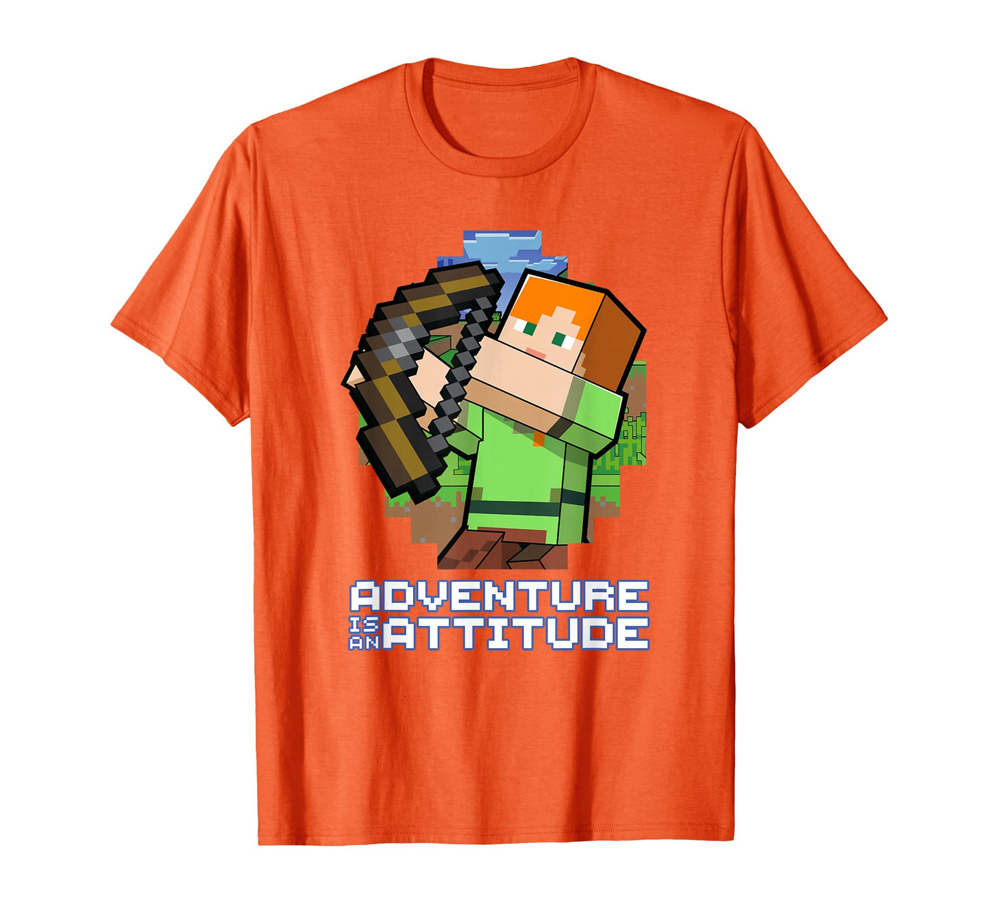 Minecraft Alex Adventure Is An Attitude Graphic Blocks T-Shirt