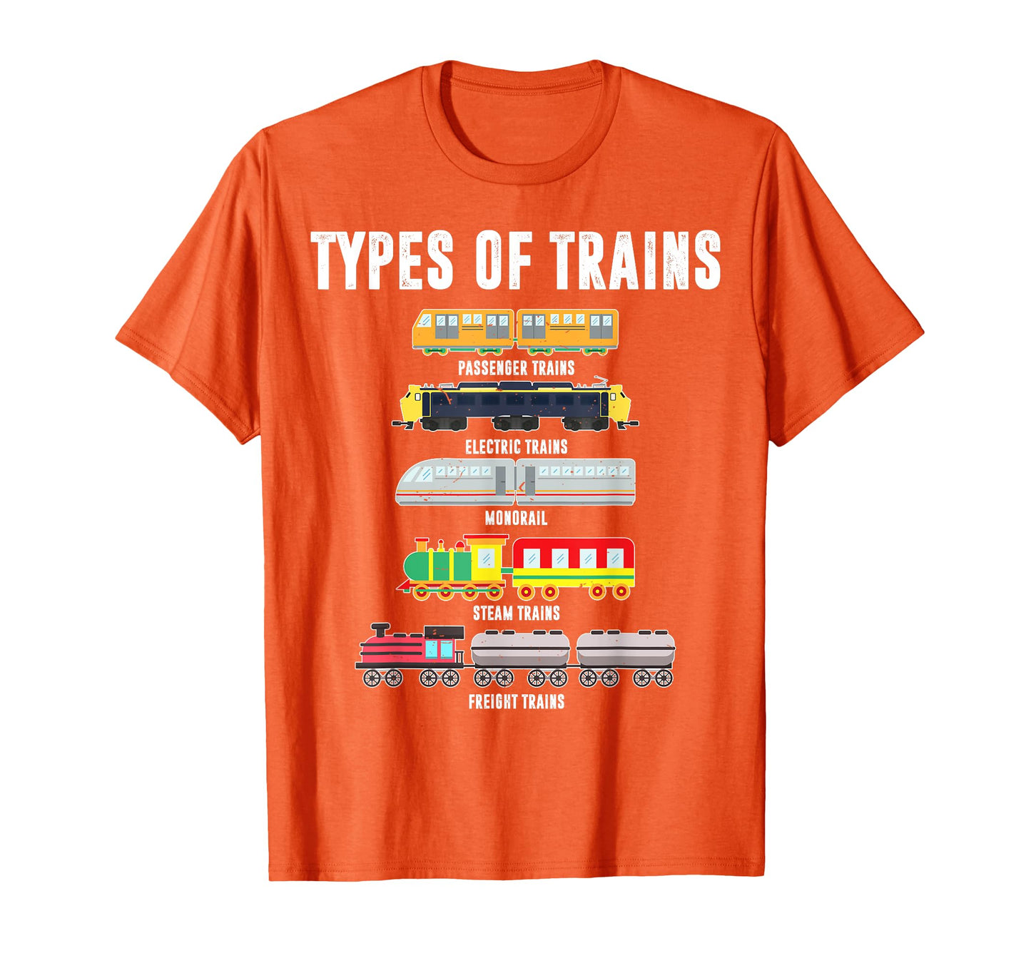 Types of Trains Shirt Toddler Boy Locomotive Railroad Baby T-Shirt