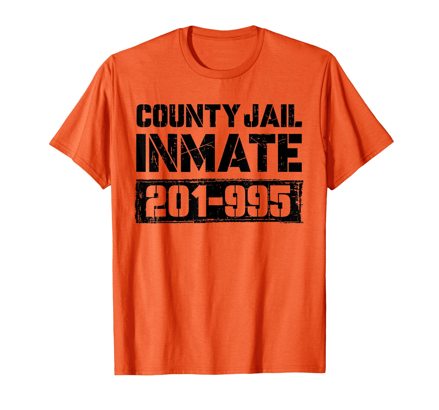 County Jail Inmate Funny Prisoner Spooky Halloween Costume T-Shirt