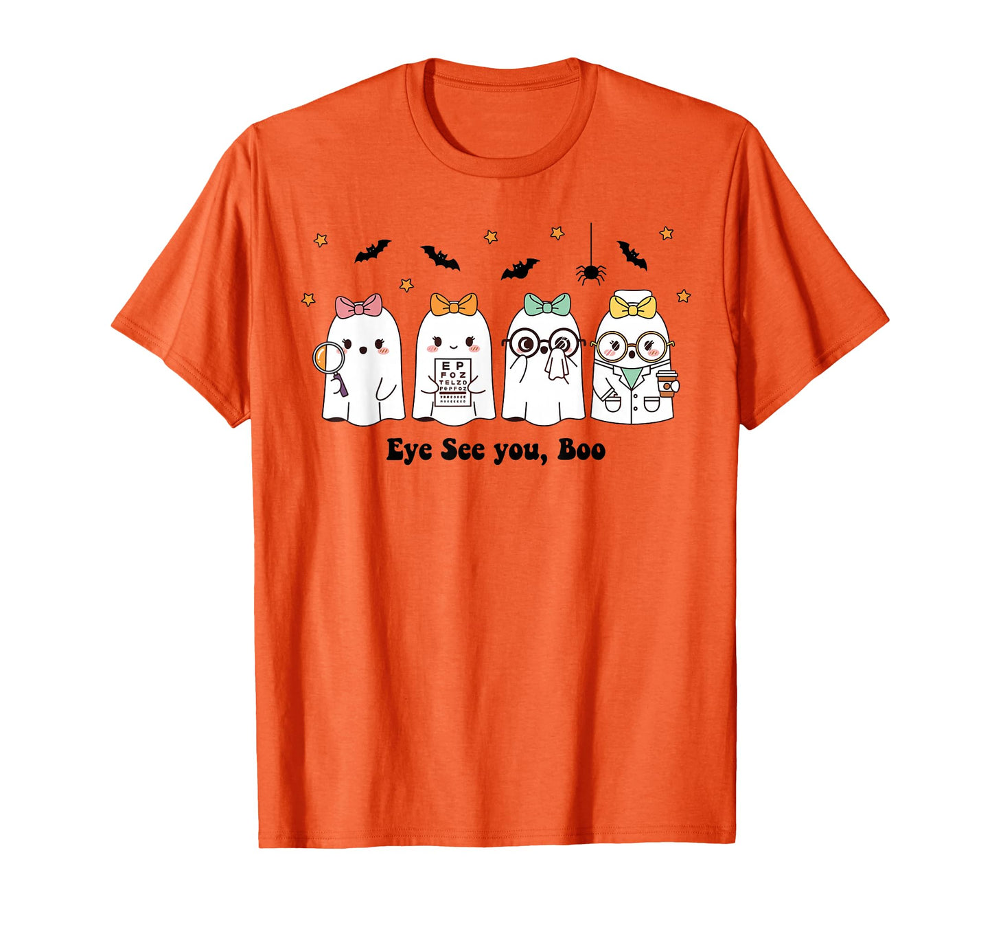 Ghost Optometry Halloween for Ophthalmologist Eye Doctor T-Shirt