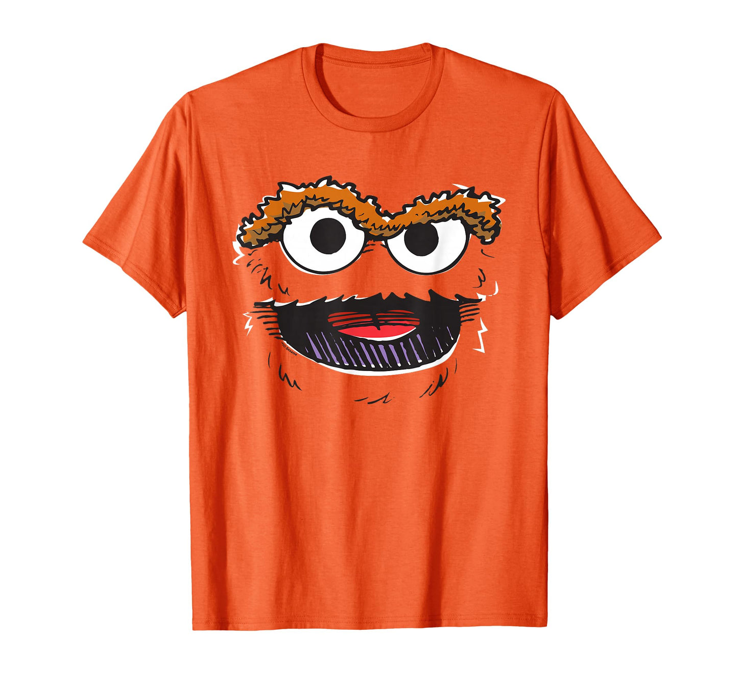 Sesame Street Oscar Retro Sketch Face Halloween Costume T-Shirt