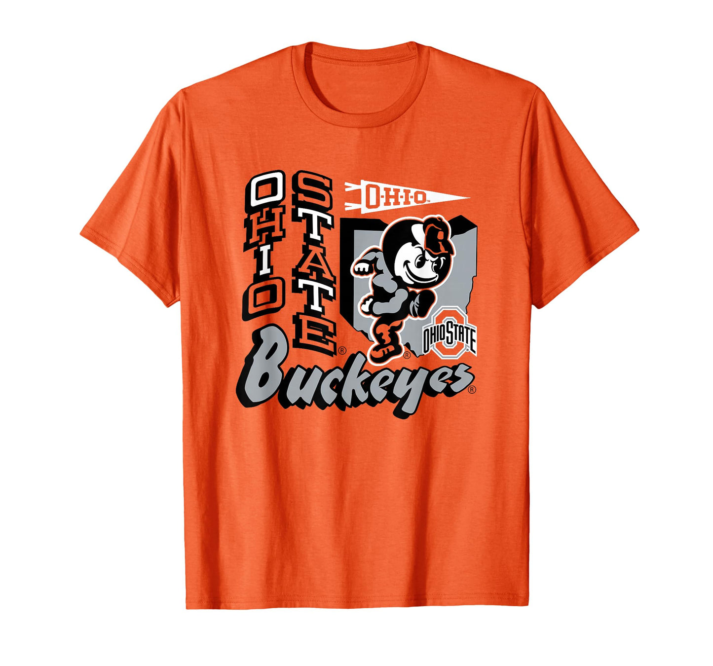 Ohio State Buckeyes Mascot State Red Officially Licensed T-Shirt
