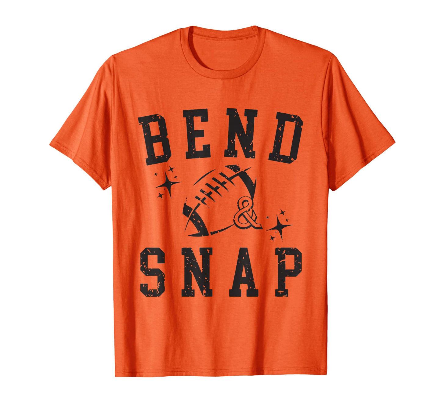 Vintage Funny Game Day Touchdown Cute Bend and Snap Football T-Shirt