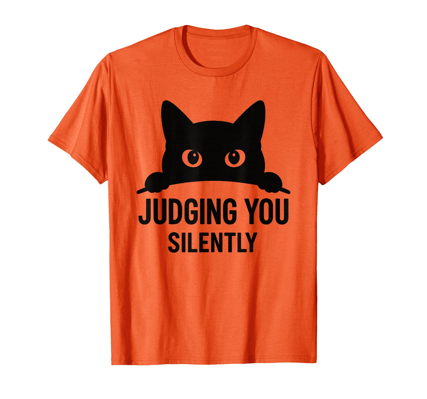 Funny Cat Graphic Judging You Silently Humor Pet Animal Cat T-Shirt