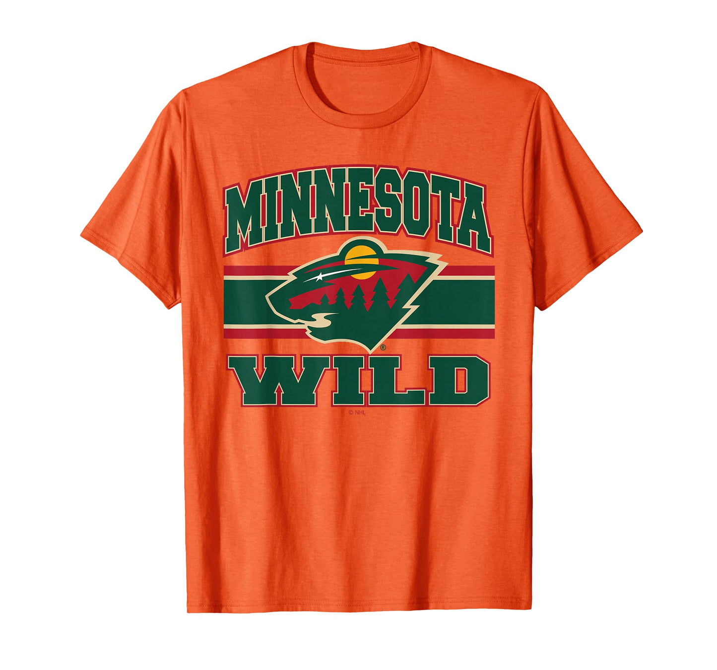 Minnesota Wild Stripe Gray Officially Licensed T-Shirt