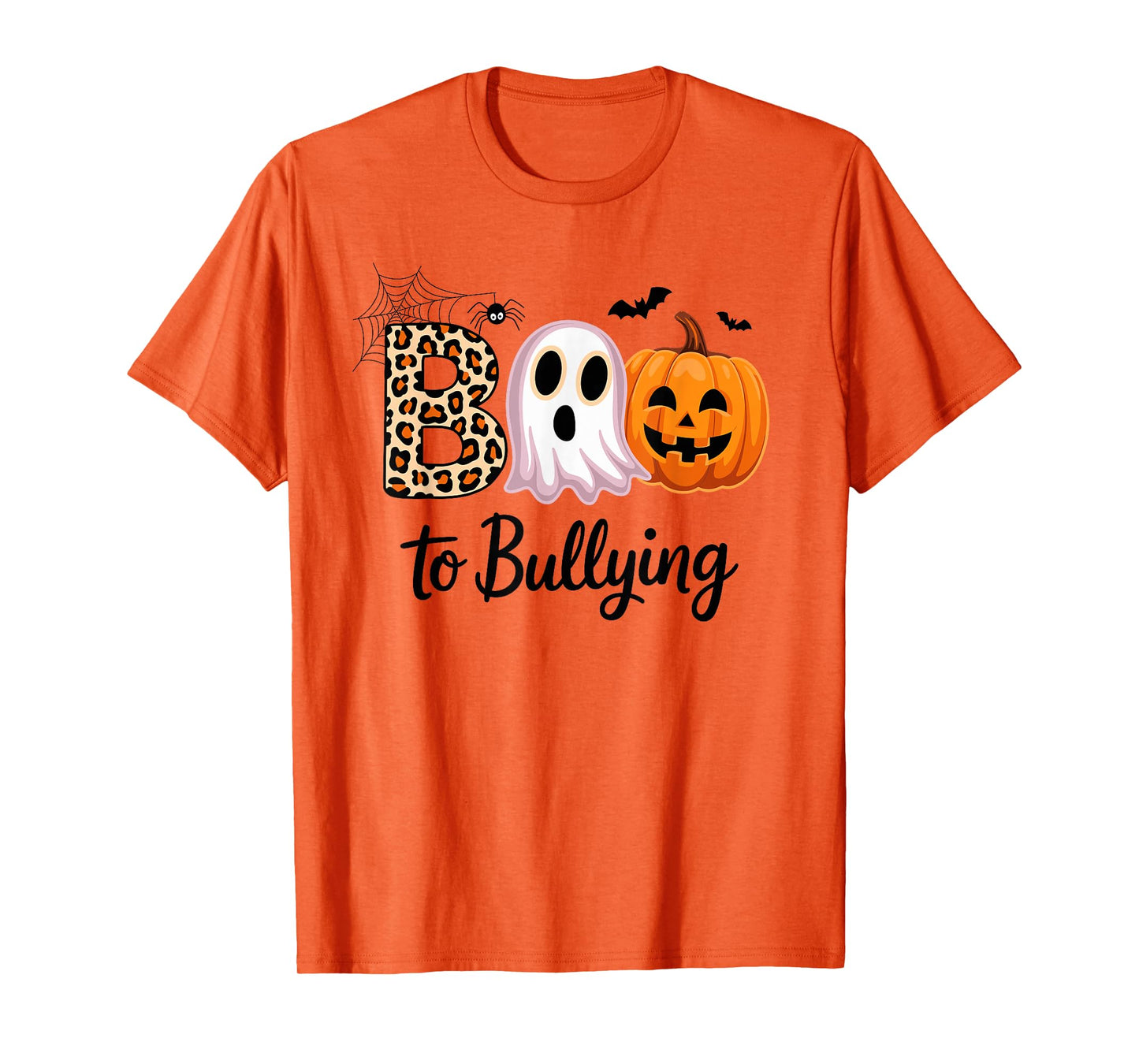 Orange Unity Day Boo to Bullying Halloween Anti Bullying T-Shirt