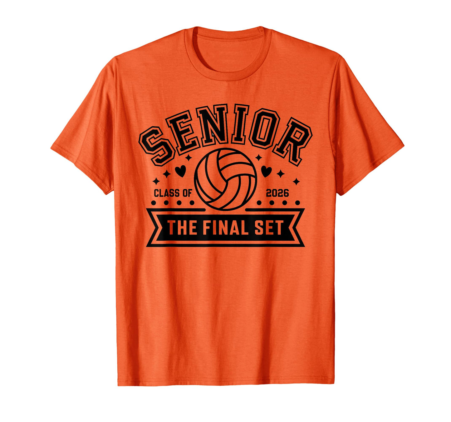 Senior Volleyball Class of 2026 Crew Volleyball Senior Night T-Shirt