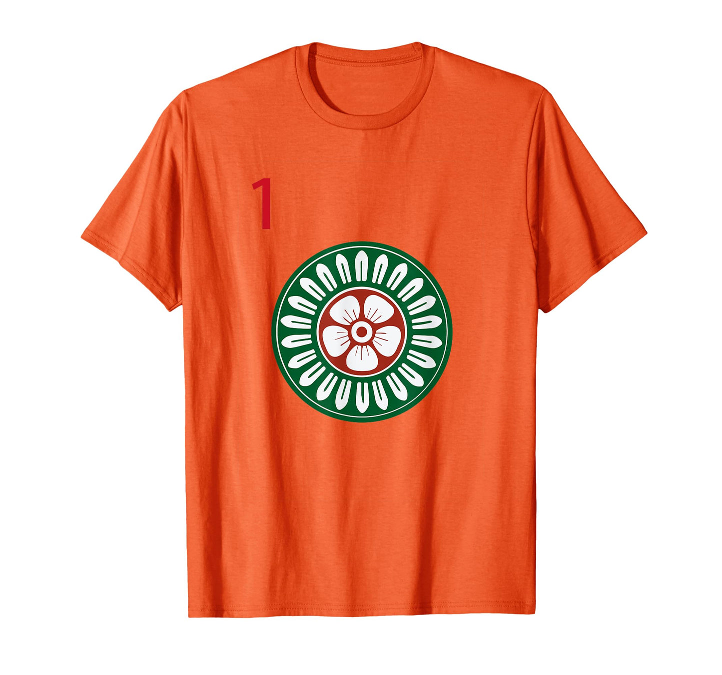 Chinese Mah Jong Dots Pinzu One Tile Mahjong Costume T-Shirt