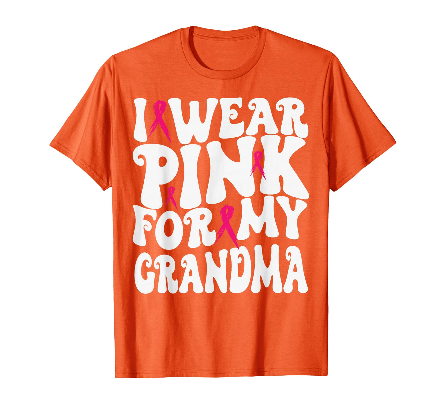 I Wear Pink for My Grandma Breast Cancer Awareness Kids T-Shirt