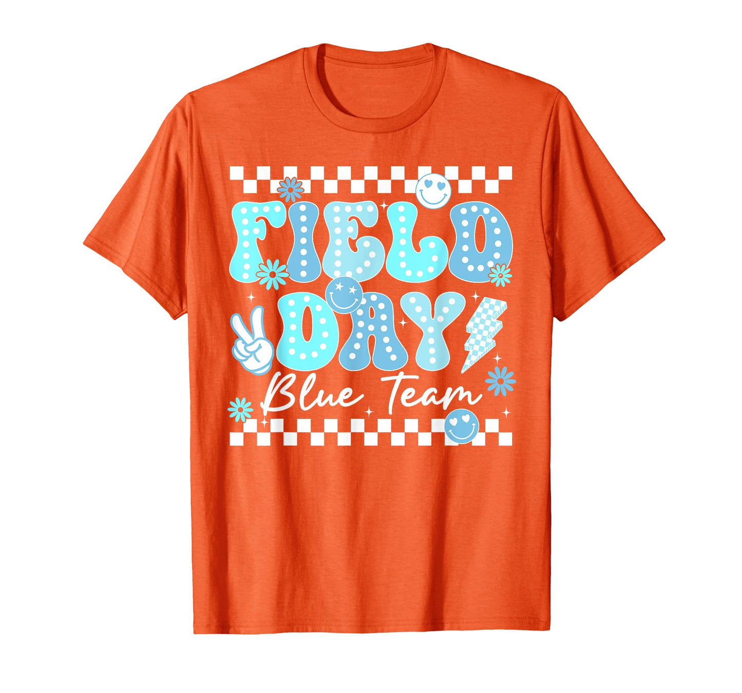 Field Day Blue Team Color Field Trip Team Game Competition T-Shirt