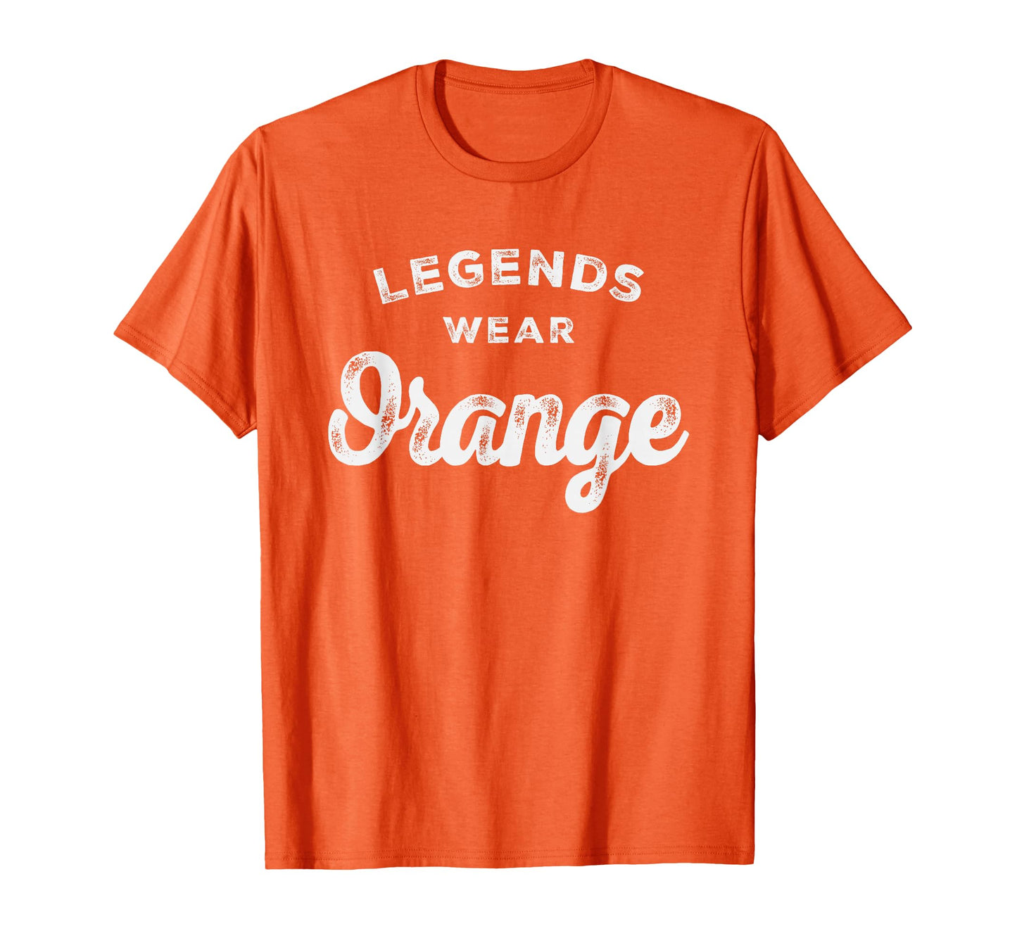 Legends Wear Orange Team Spirit Game Gear Color War T-Shirt