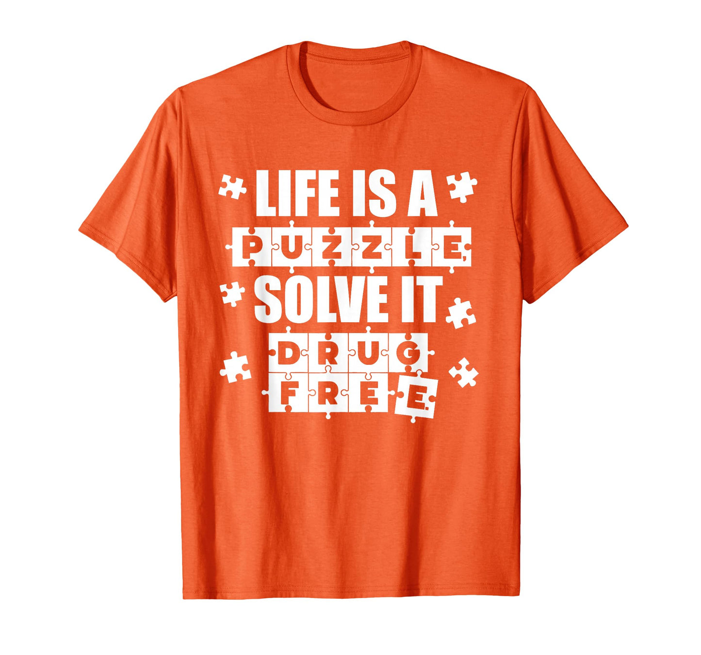 Puzzle Red Ribbon Week 2025 Red Ribbon Week Awareness T-Shirt