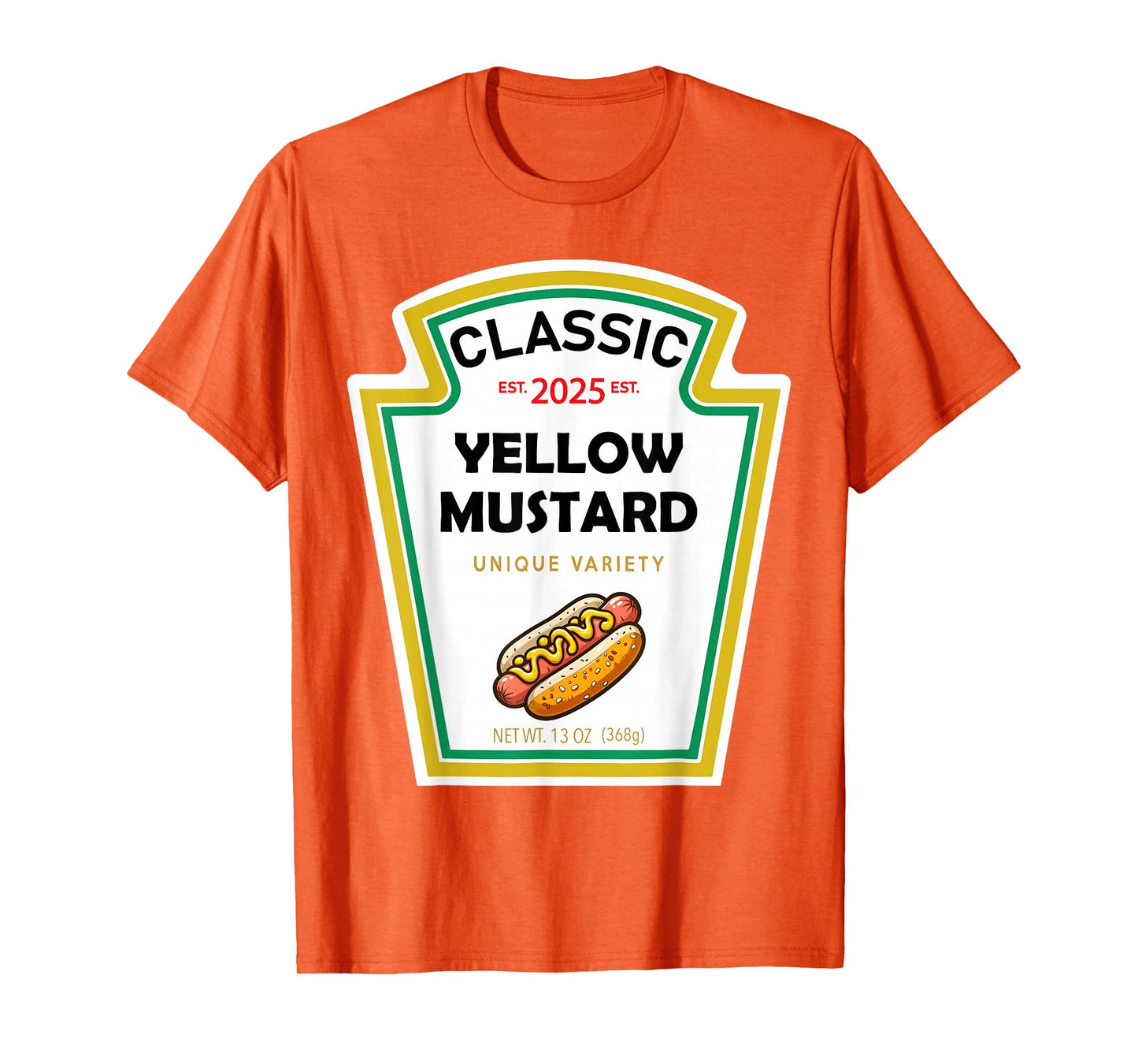 Yellow Mustard DIY Halloween Costume Matching Groupe Mustard T-Shirt
