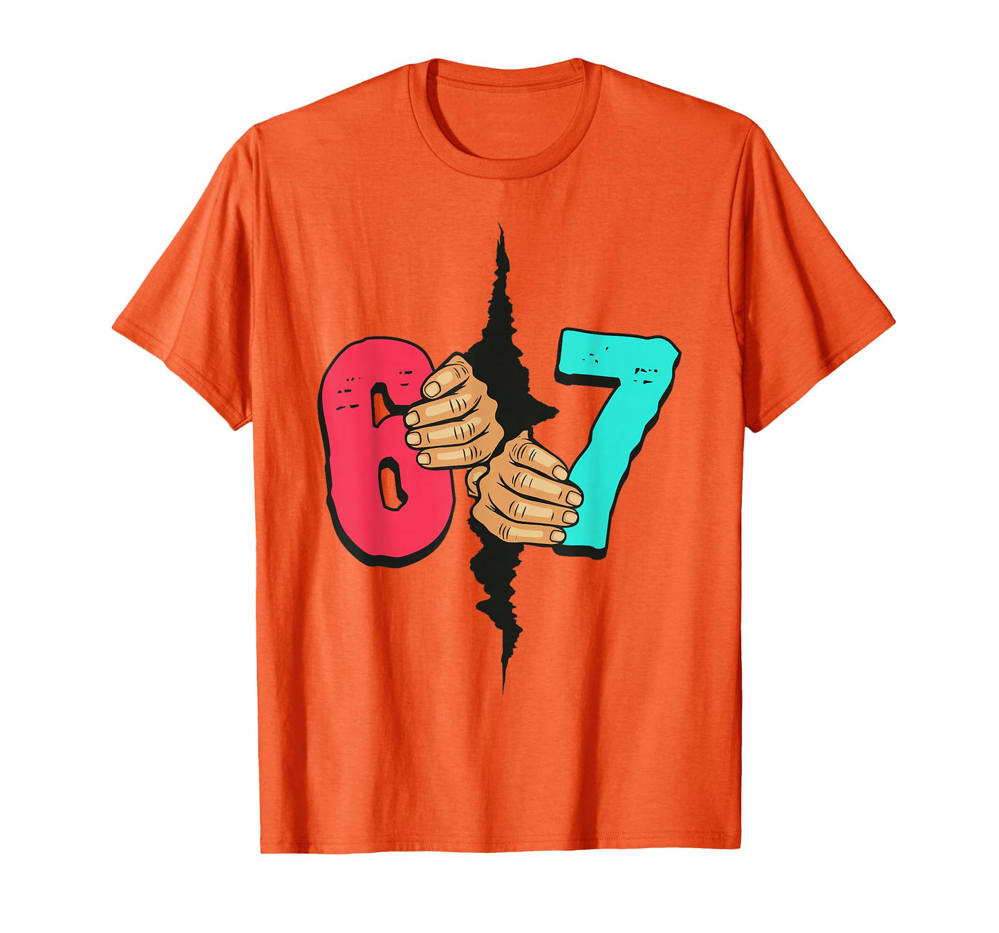 67 Meme Funny Six Seven Gen Alpha Slang Xmas 6 7 Halloween T-Shirt