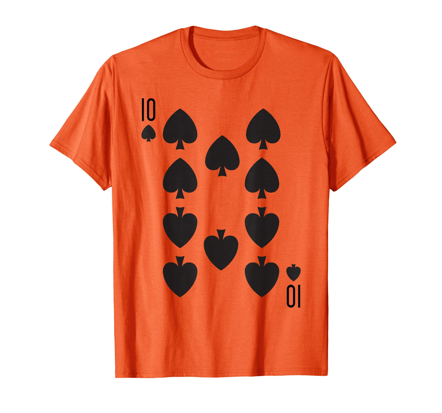 Ten of Spades | Royal Flush Group Costume Playing Card T-Shirt