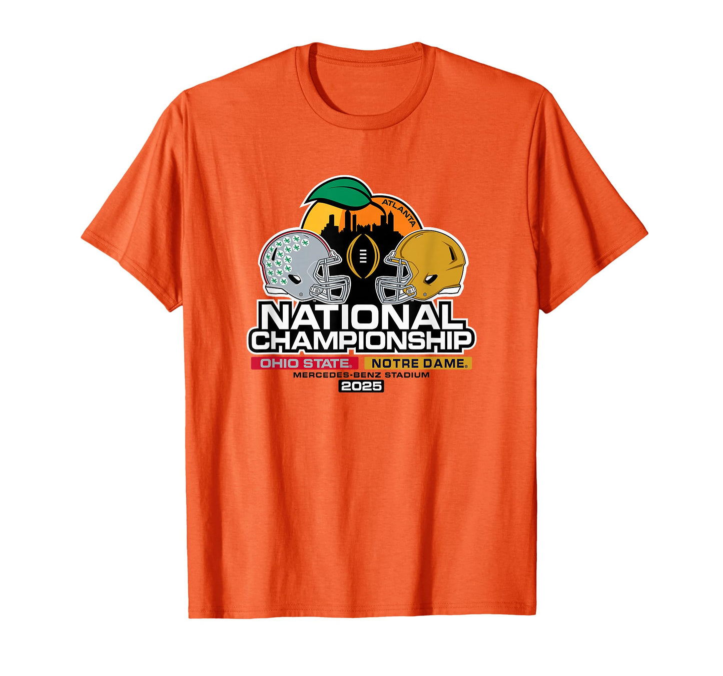Ohio State vs Notre Dame National Championship 2025 Gray T-Shirt