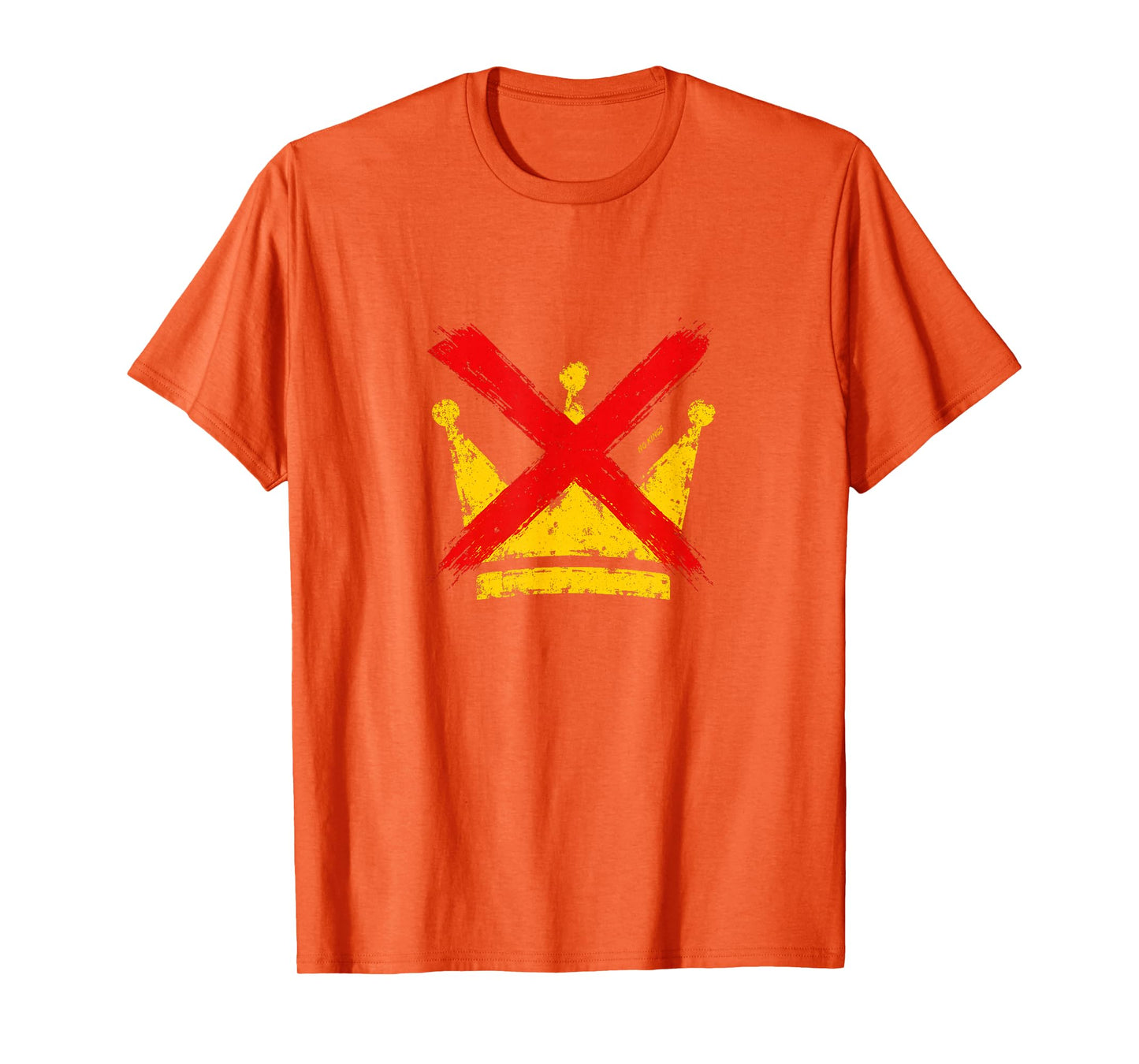 No Kings Vintage Crown Grunge Street Art Style T-Shirt