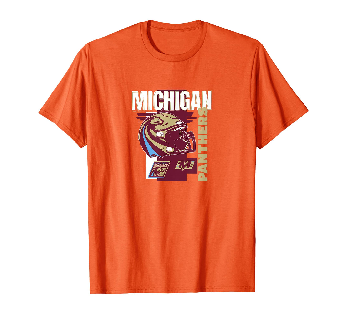 Michigan Panthers: Helmet Frame T-Shirt