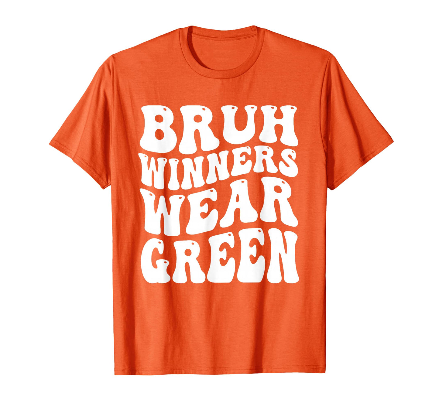 Winners Wear Green Spirit Week Team Game Sports day Groovy T-Shirt