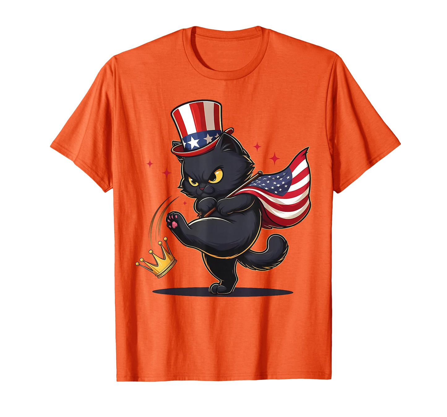 Black Cat No Kings in America T-Shirt