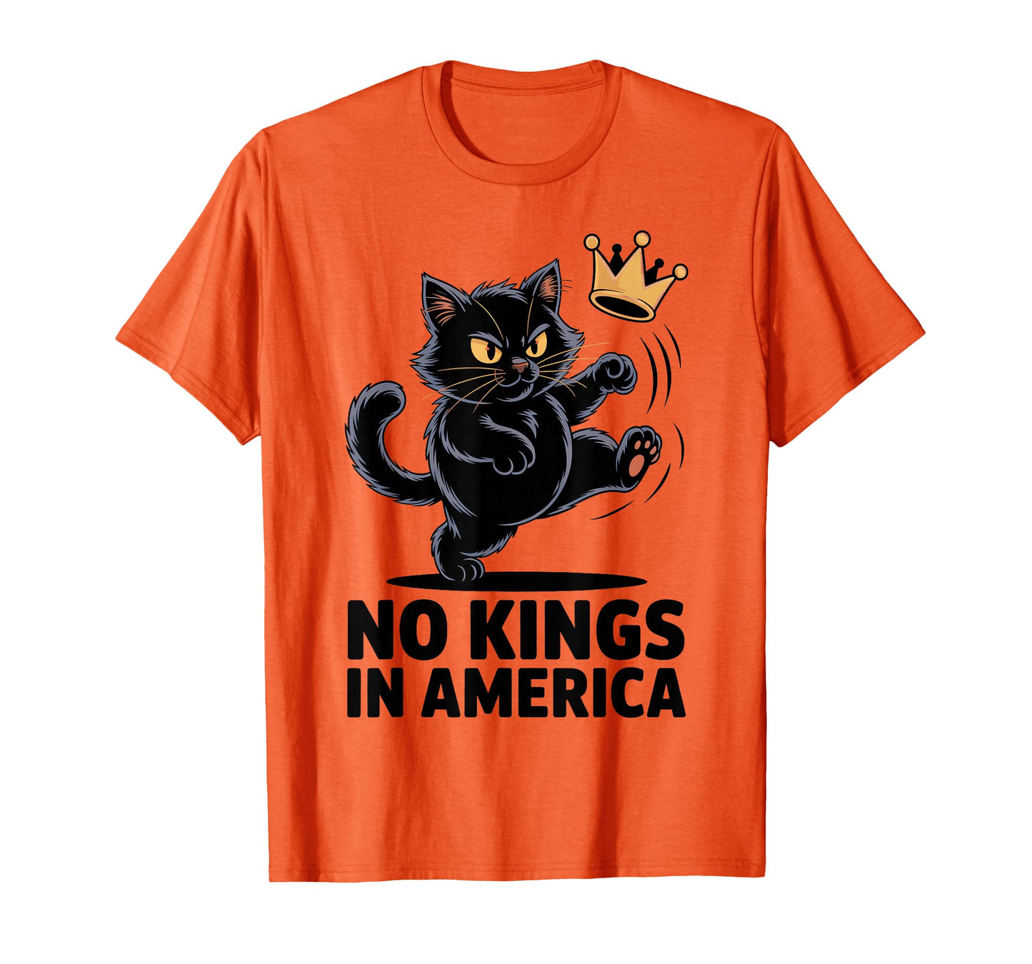 No Kings Shirt Black Cat No Kings in America T-Shirt