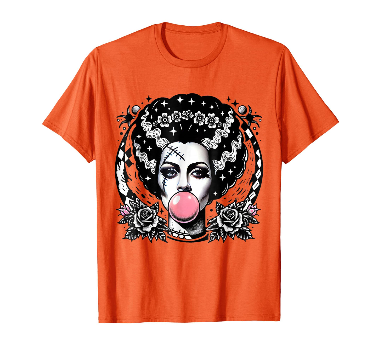 Bride of Frankenstein Bubblegum Monster Halloween Graphic T-Shirt