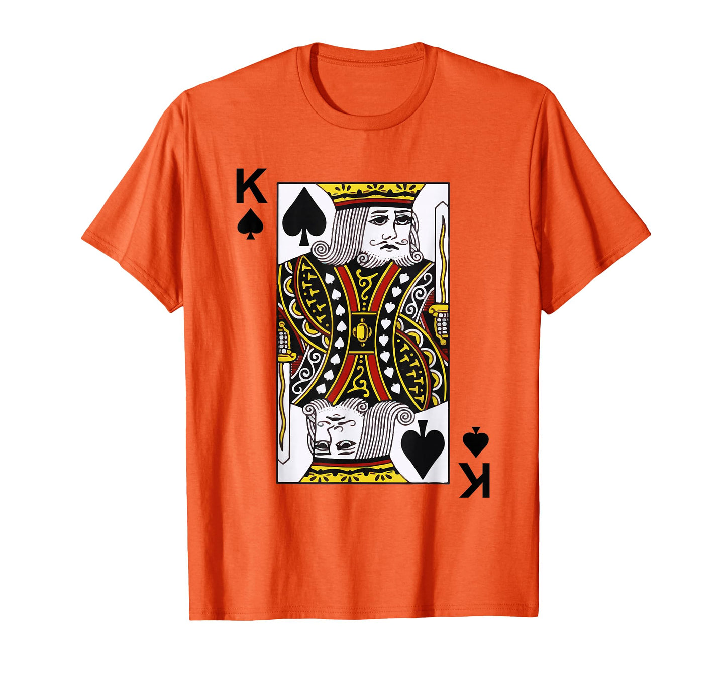 King of Spades Tshirt Blackjack Cards Poker 21 K Tee shirt T-Shirt