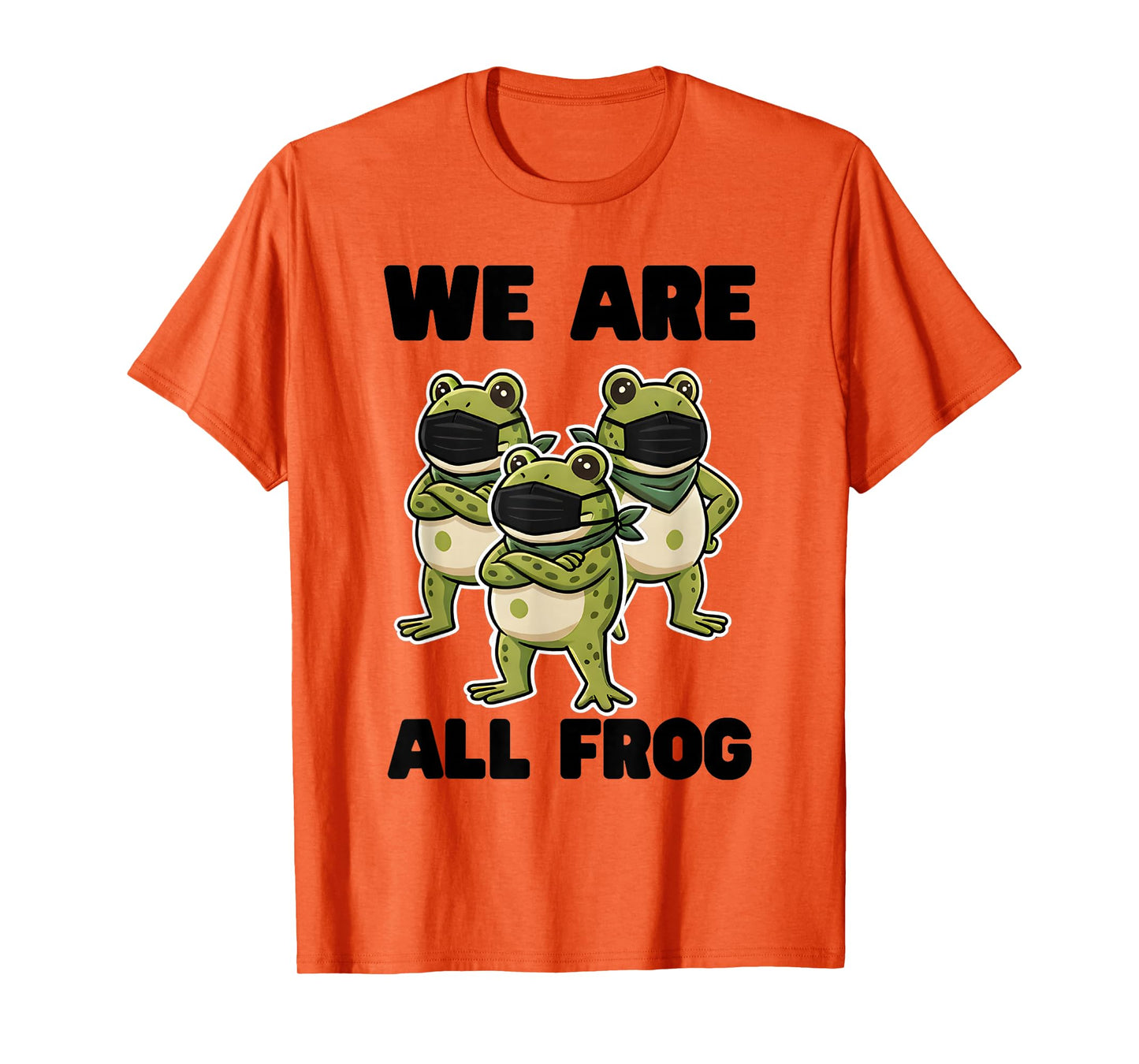 We are All Frog Frogs Together Strong Retro Portland T-Shirt
