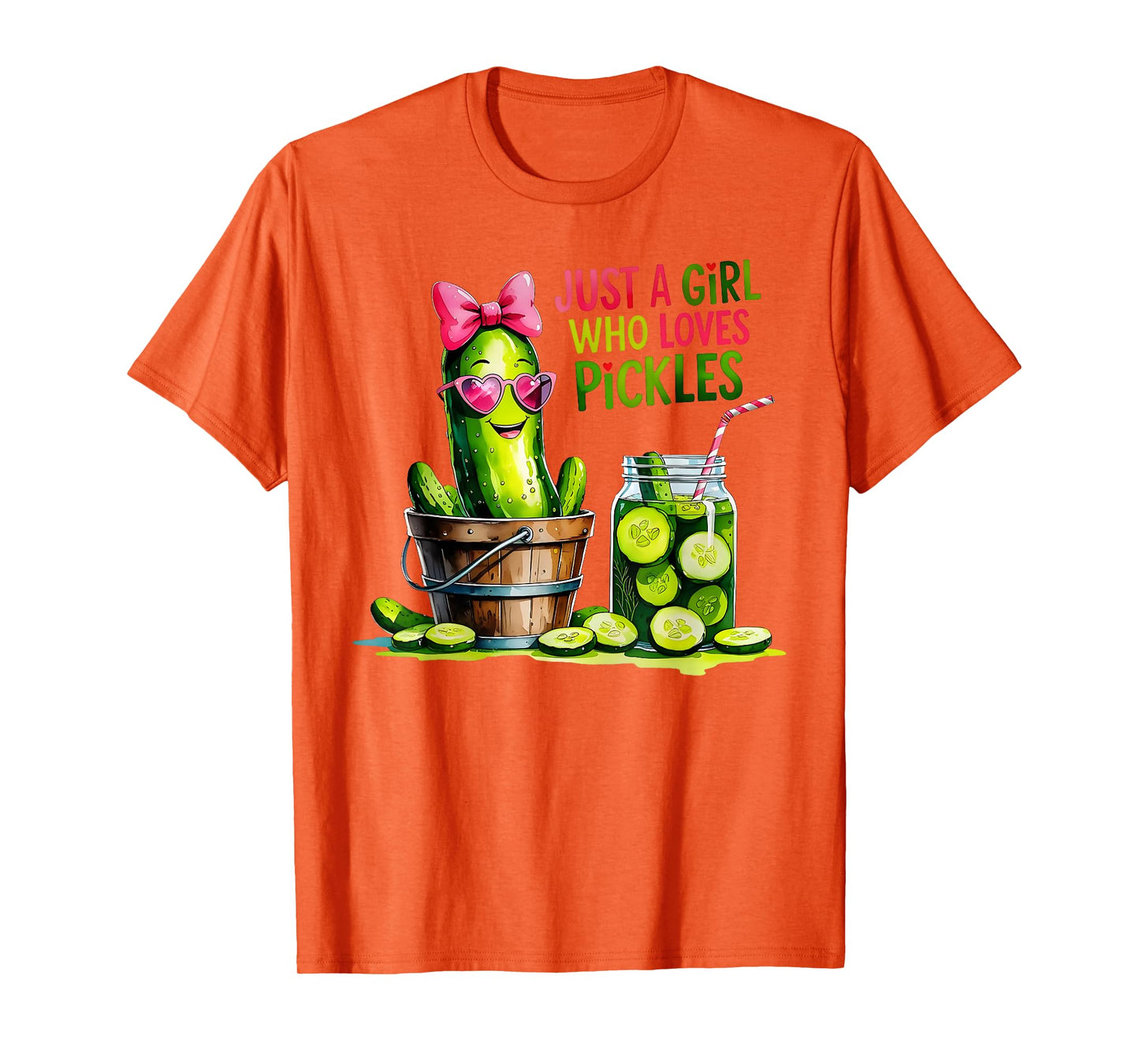 Pickle Just a Girl Who Loves Pickles Funny Food Lover T-Shirt